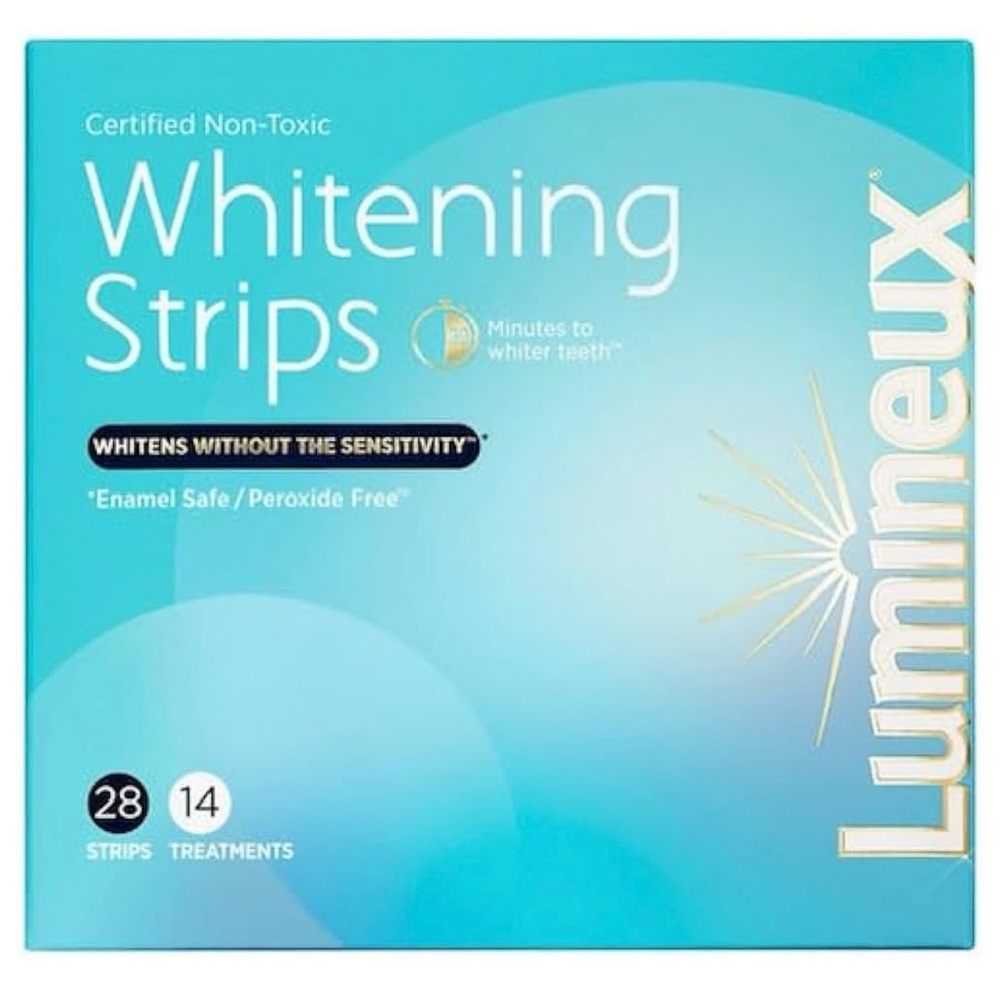 Lumineux Teeth Whitening Strips, 28 Strips, Sensitivity Free, Non Toxic